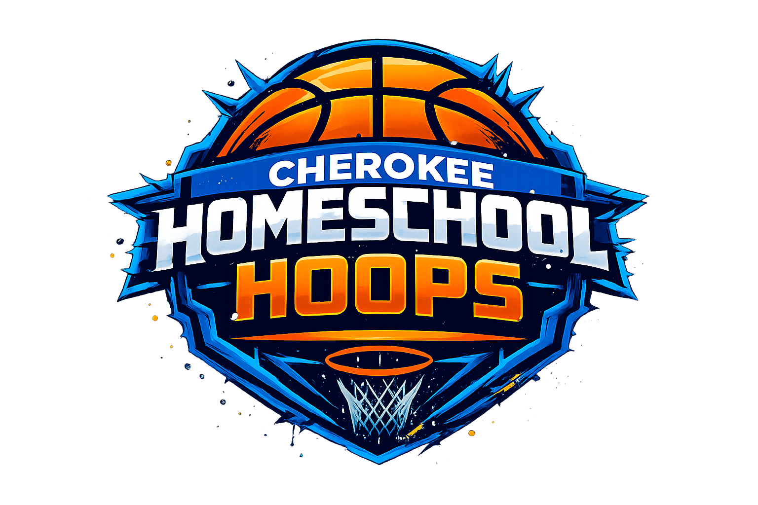 Cherokee Homeschool Hoops Logo